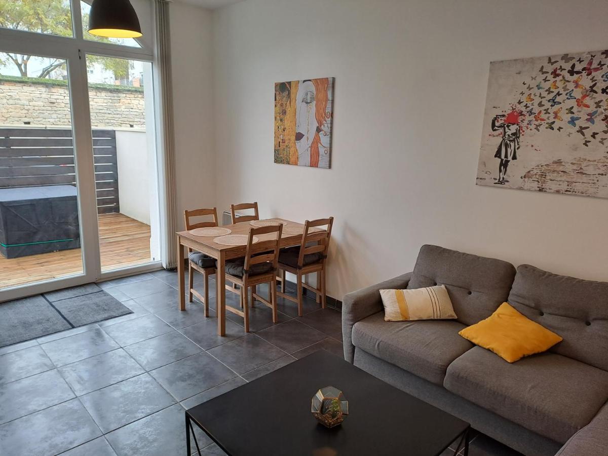 Bel Appartement Grande Terrasse Avec Parking A Dijon Extérieur photo